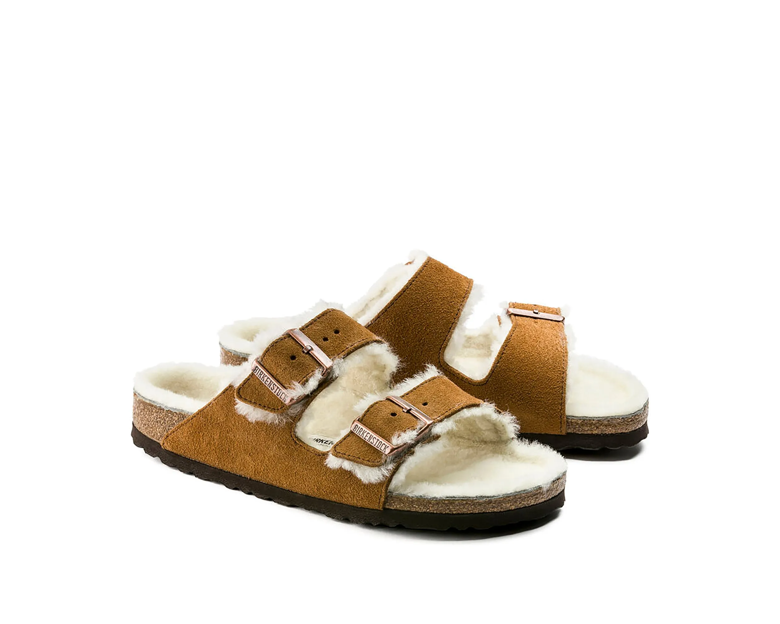Arizona en daim et cuir avec doublure en shearling (largeur généreuse) - Unisexe
