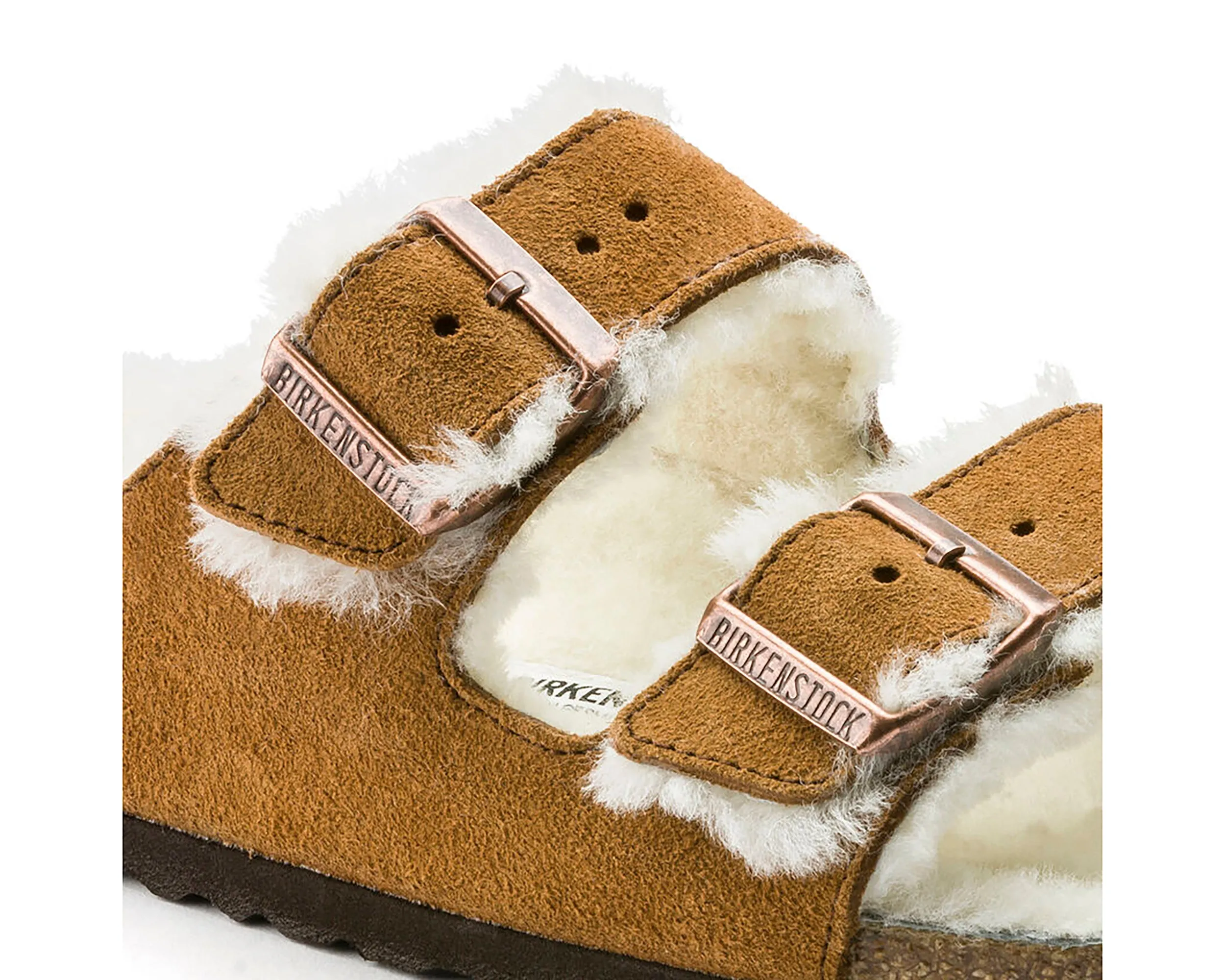 Arizona en daim et cuir avec doublure en shearling (largeur généreuse) - Unisexe