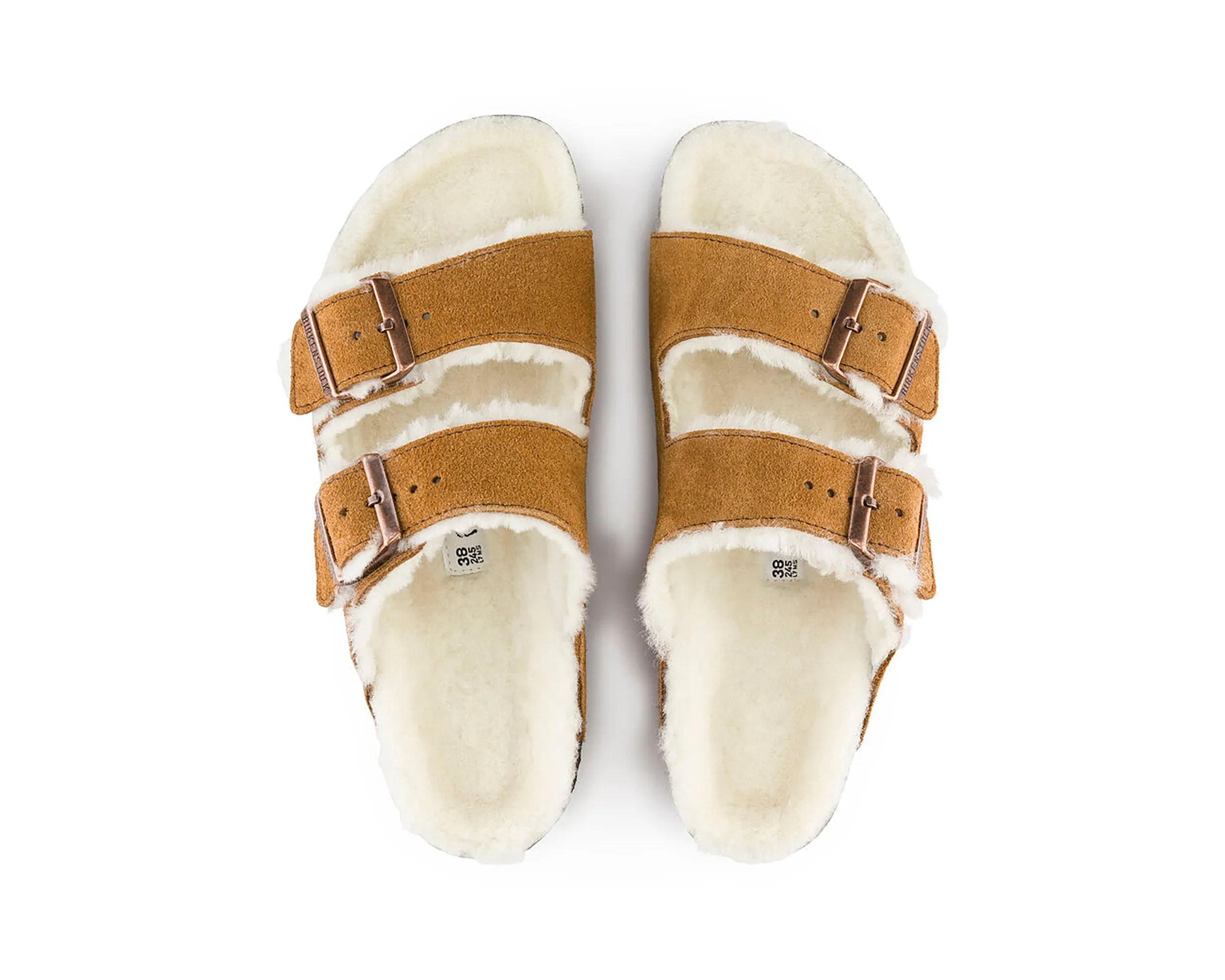 Arizona en daim et cuir avec doublure en shearling (largeur généreuse) - Unisexe