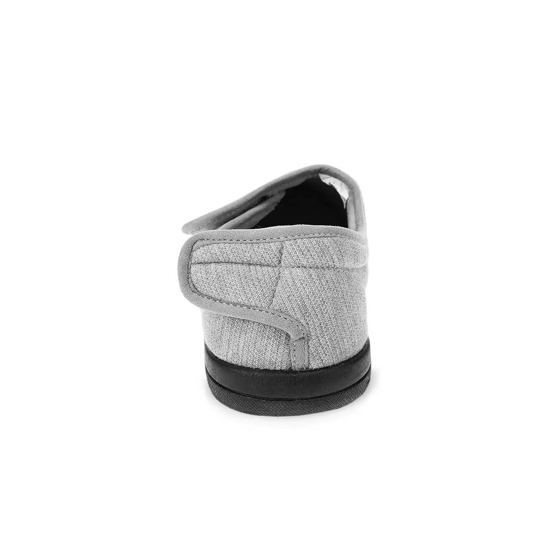United Supply Co - Pantoufles Homme à Velcro Uni (SMF4931BUS GRIS)