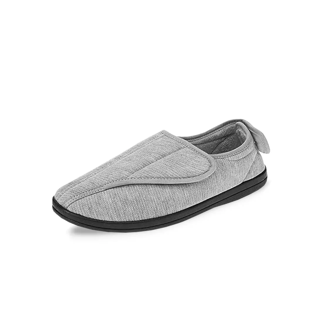 United Supply Co - Pantoufles Homme à Velcro Uni (SMF4931BUS GRIS)