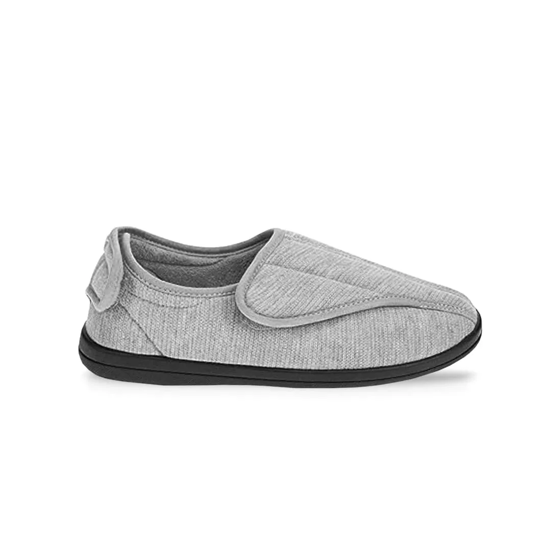 United Supply Co - Pantoufles Homme à Velcro Uni (SMF4931BUS GRIS)