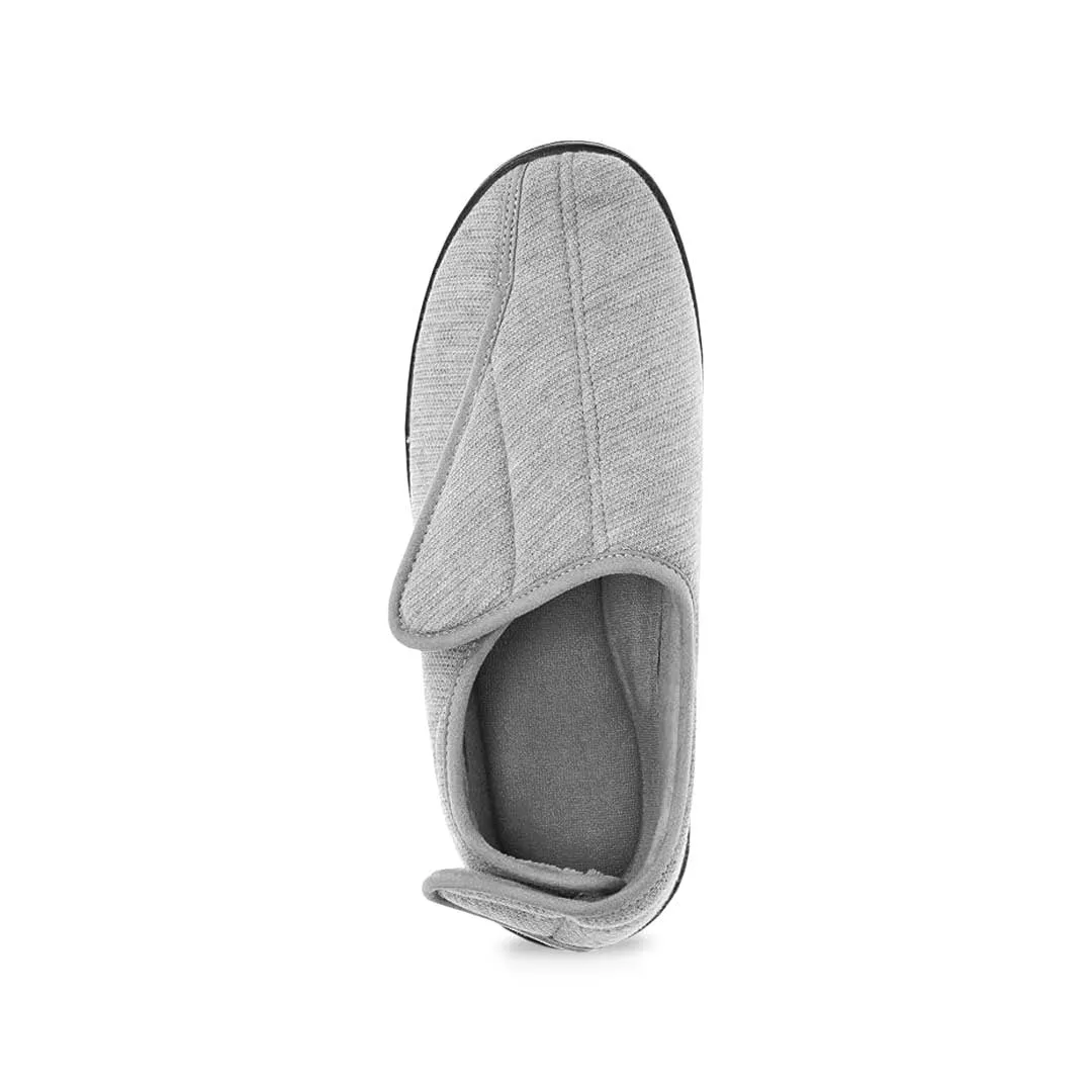 United Supply Co - Pantoufles Homme à Velcro Uni (SMF4931BUS GRIS)