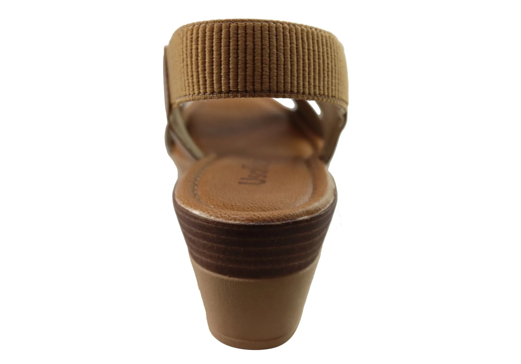 Sandales Plateforme Confort en Cuir pour Femme Usaflex Afton Fabriquées au Brésil Chaussures Usaflex