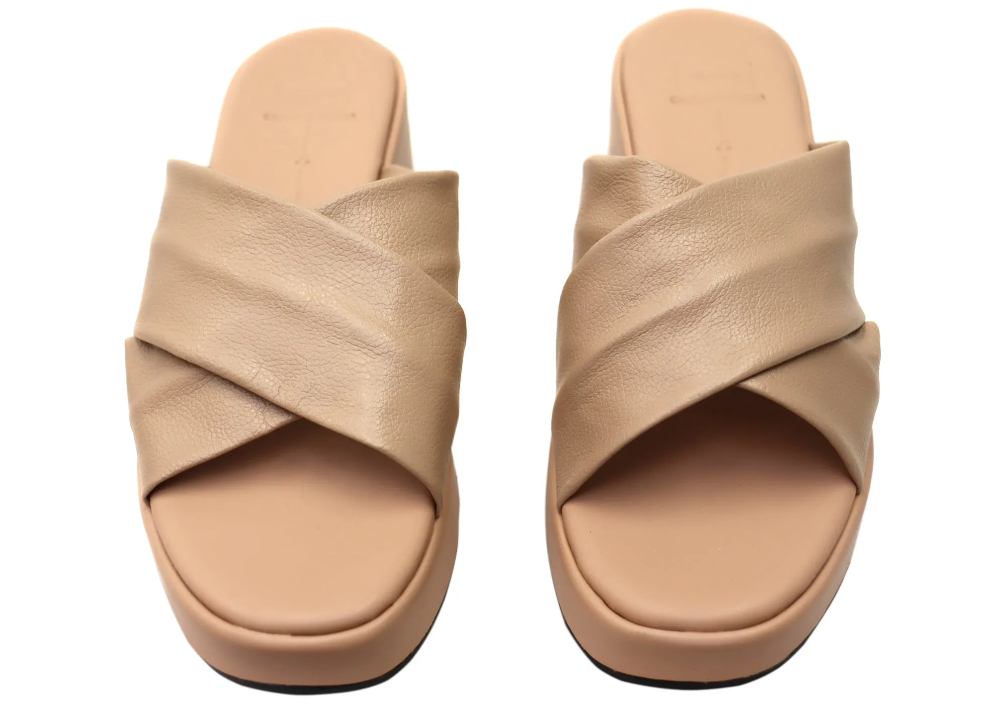 Via Paula Ginza Sandales Plateforme en Cuir Brésilien pour Femmes Via Paula Chaussures