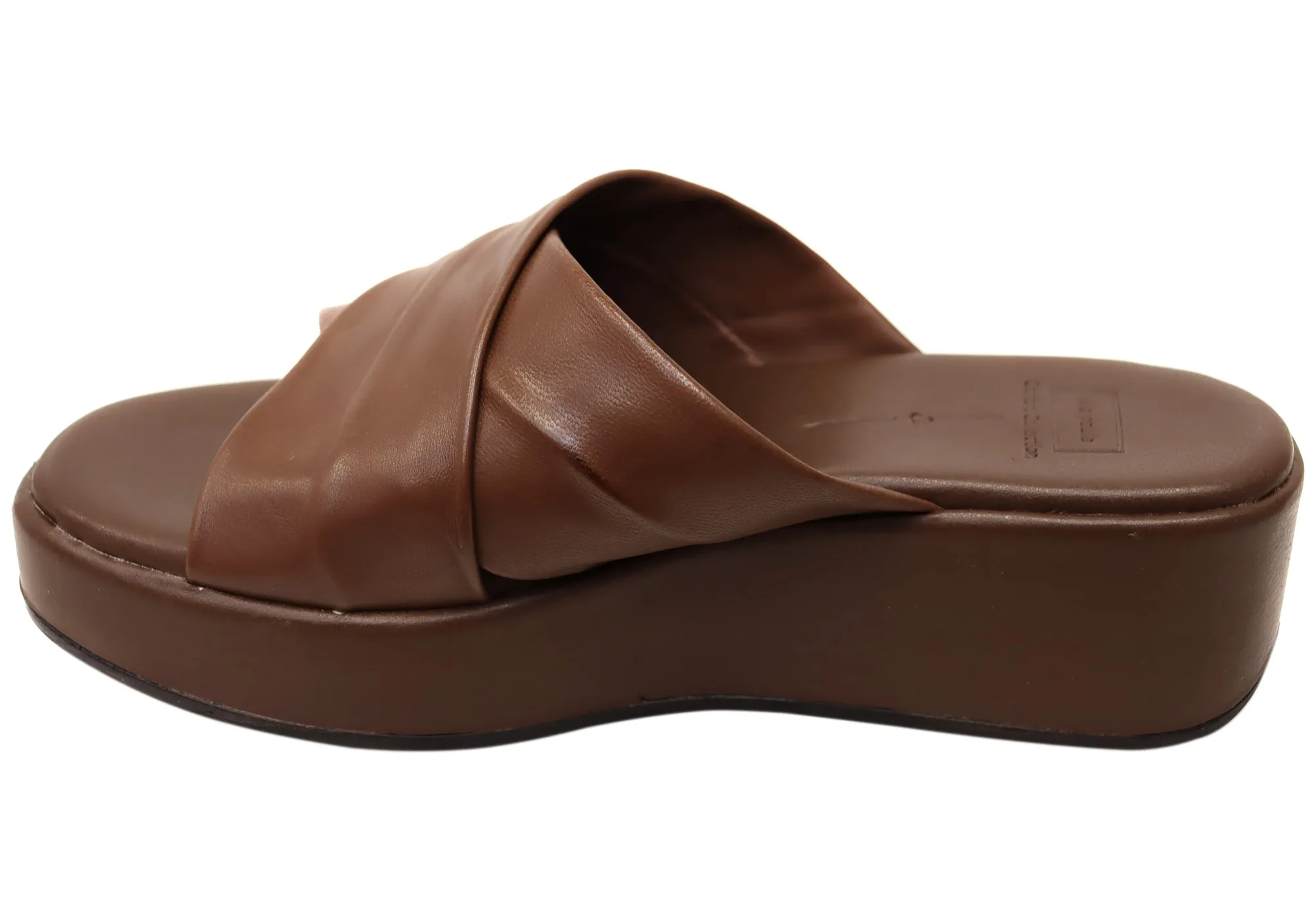 Via Paula Ginza Sandales Plateforme en Cuir Brésilien pour Femmes Via Paula Chaussures