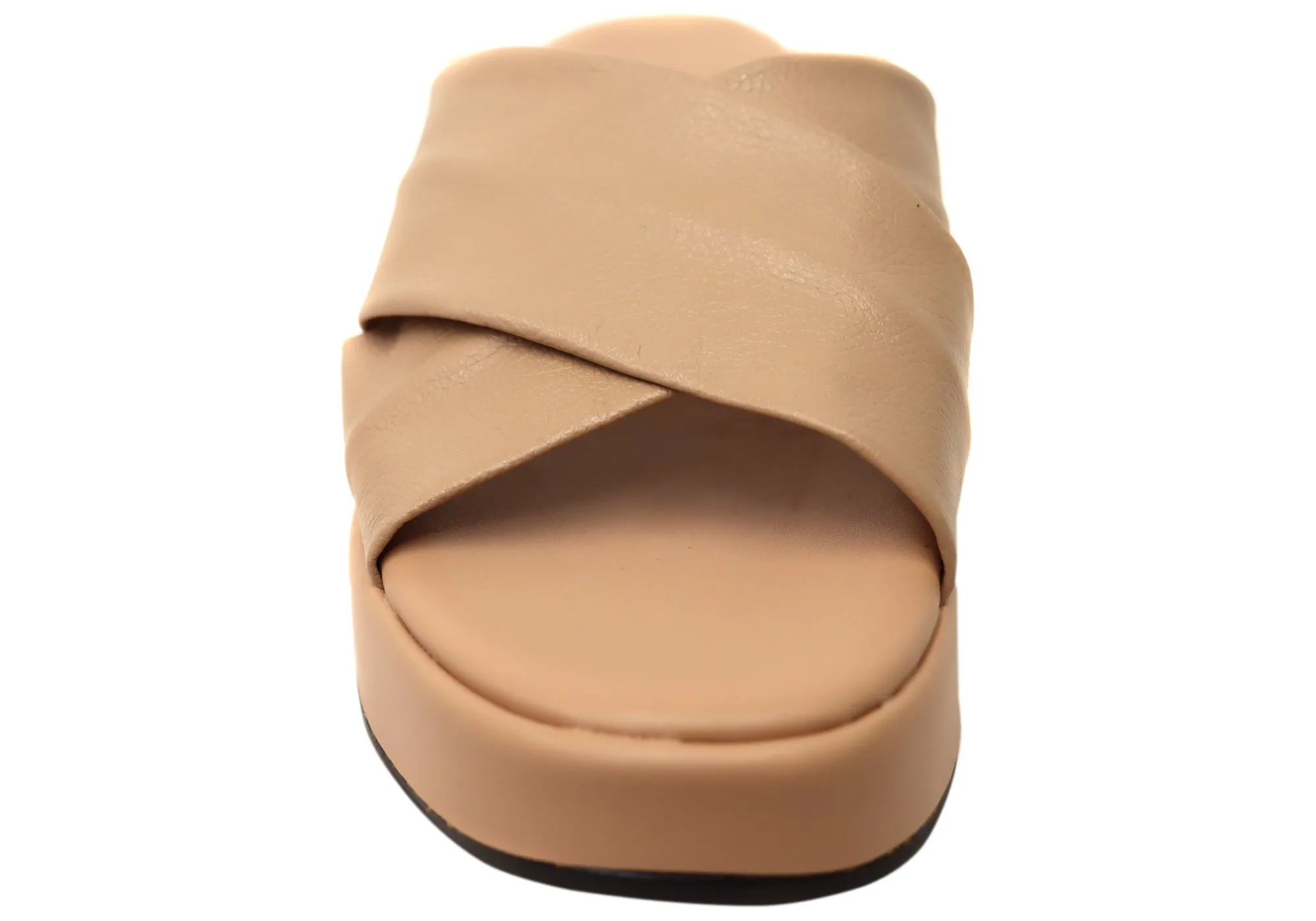 Via Paula Ginza Sandales Plateforme en Cuir Brésilien pour Femmes Via Paula Chaussures