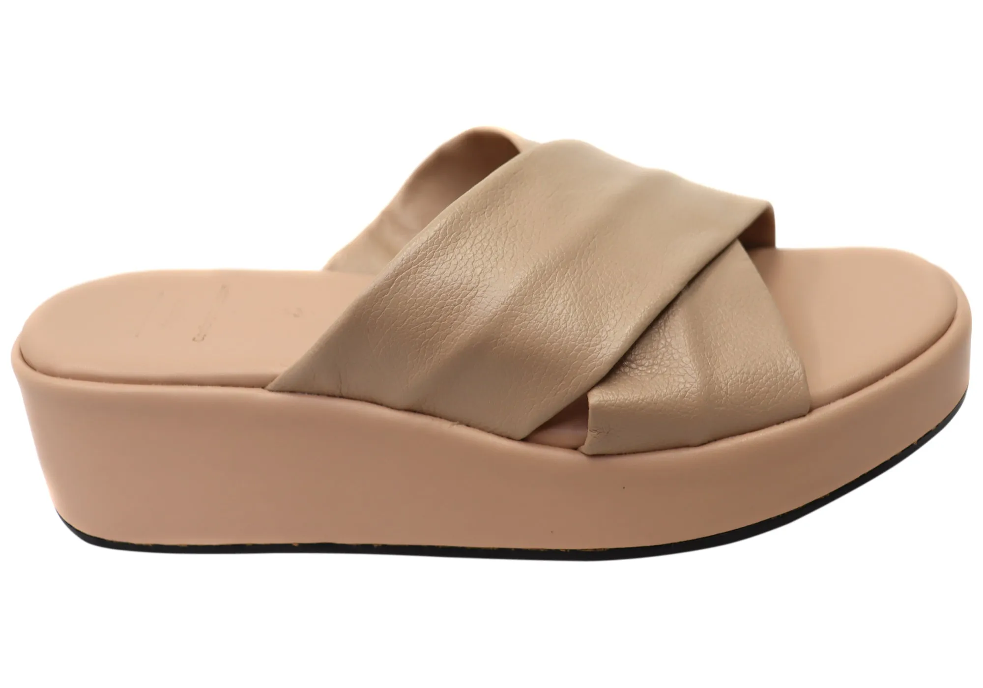 Via Paula Ginza Sandales Plateforme en Cuir Brésilien pour Femmes Via Paula Chaussures