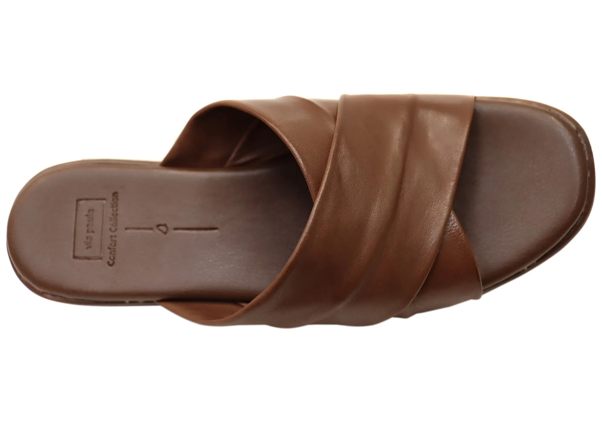 Via Paula Ginza Sandales Plateforme en Cuir Brésilien pour Femmes Via Paula Chaussures