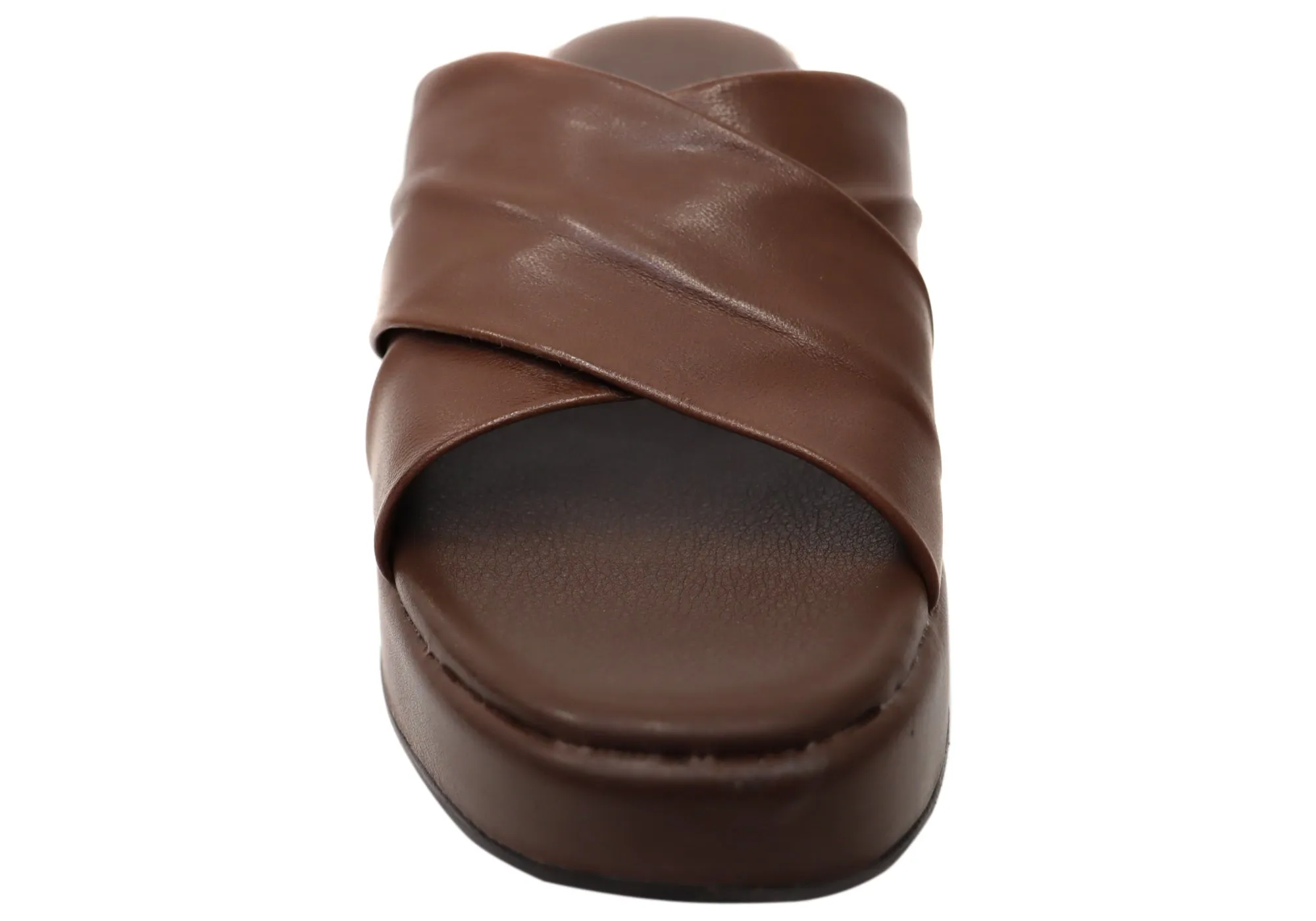 Via Paula Ginza Sandales Plateforme en Cuir Brésilien pour Femmes Via Paula Chaussures