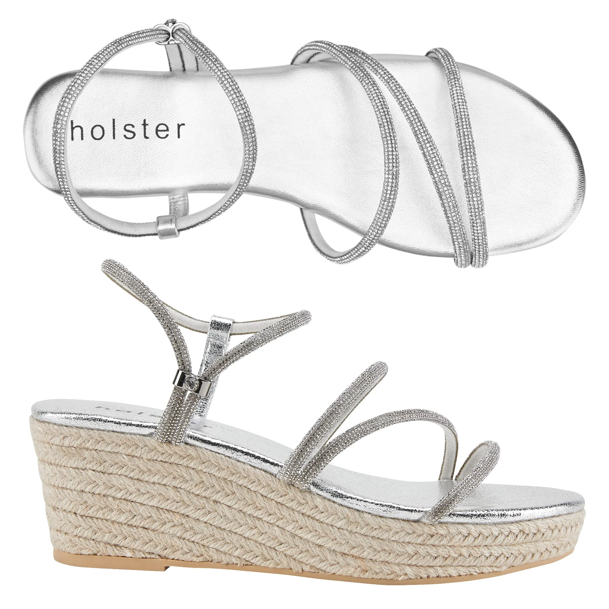 Pack Viva Flat & Viva Espadrille - Argent/Argent