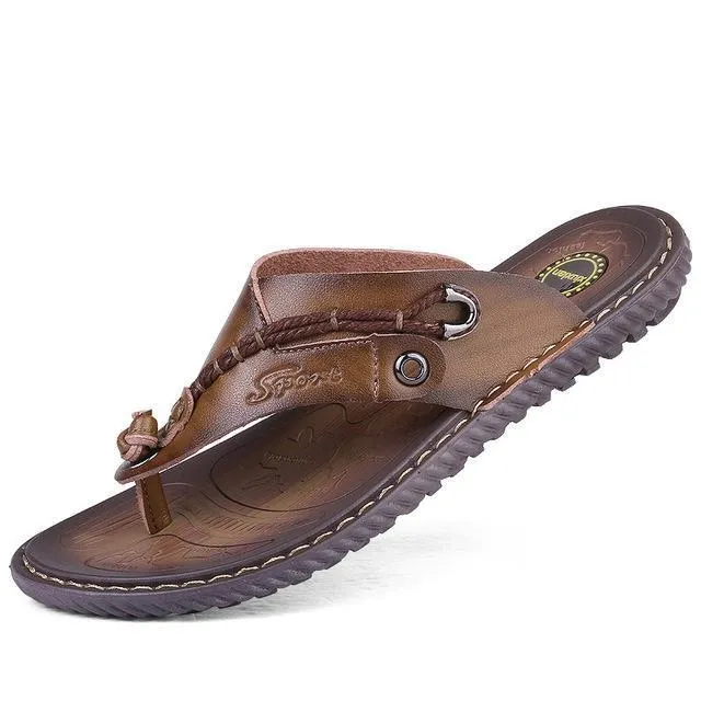 West Louis™ Pantoufles de Luxe en Similicuir Microfibre