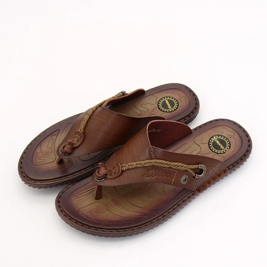West Louis™ Pantoufles de Luxe en Similicuir Microfibre