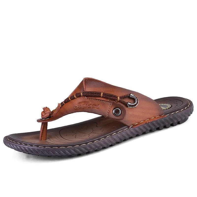 West Louis™ Pantoufles de Luxe en Similicuir Microfibre