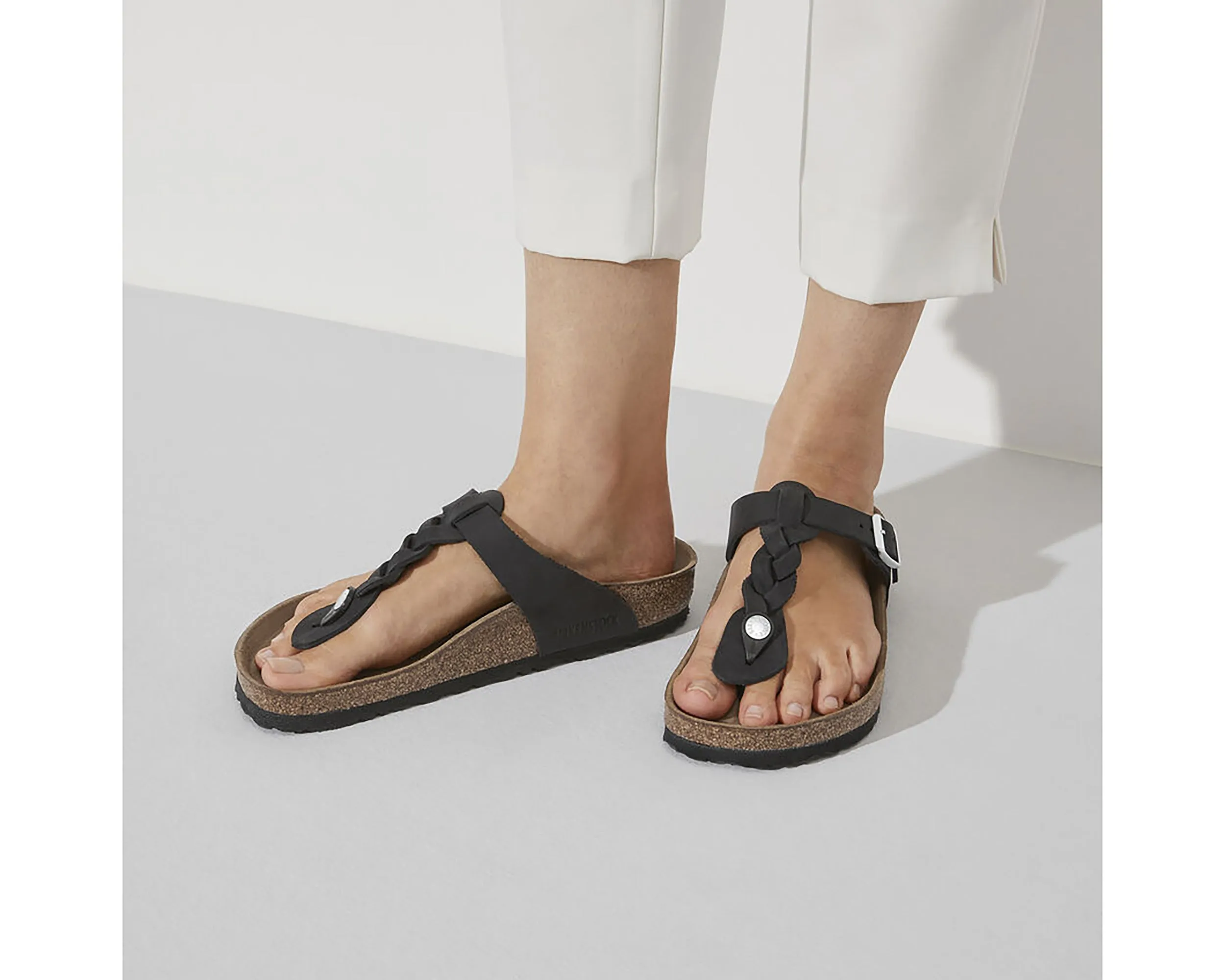 Sandales tressées Gizeh pour femme (Taille standard)