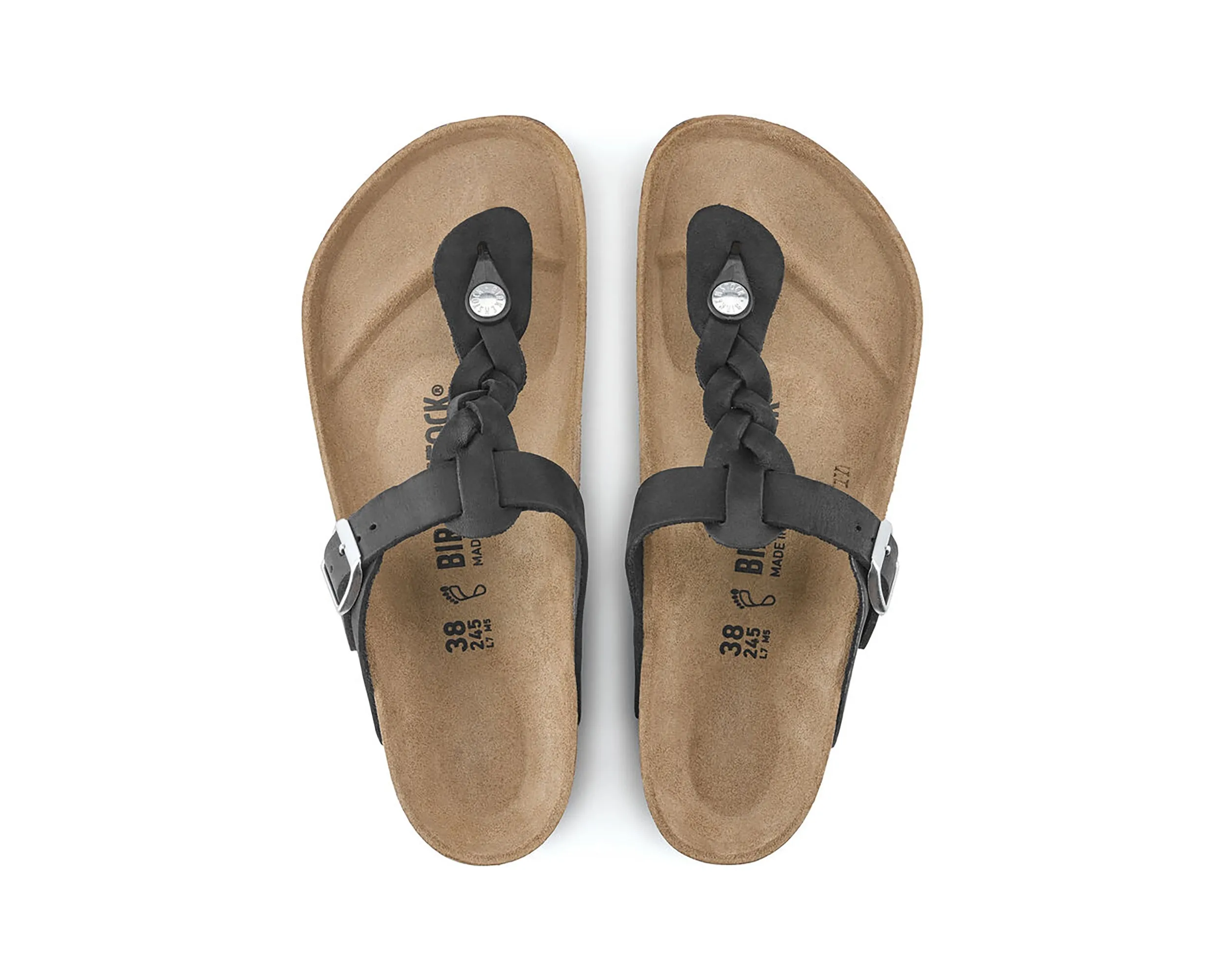 Sandales tressées Gizeh pour femme (Taille standard)