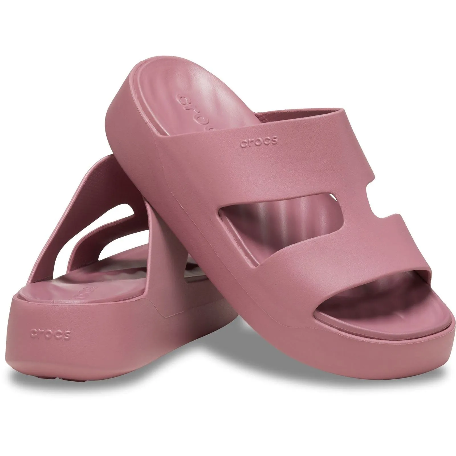 Crocs pour Femme 209409 Mules à Plateforme avec Bride en H Getaway