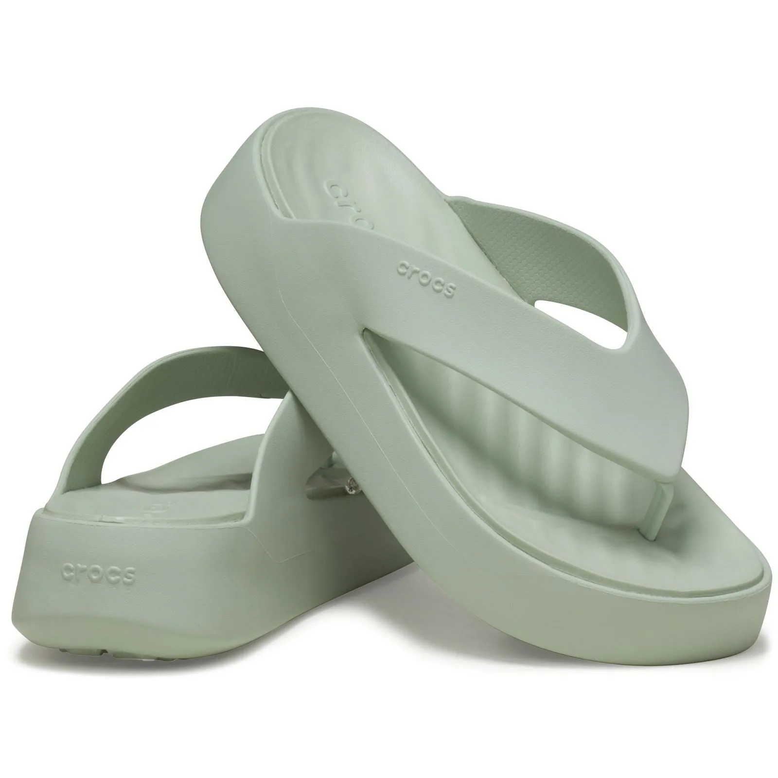 Crocs pour Femmes 209410 Tongues à Plateforme Getaway