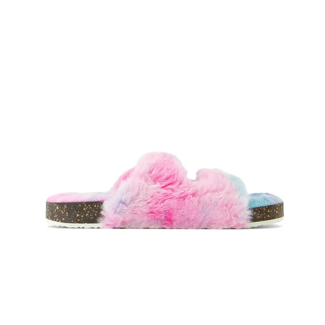 Sandales à double boucle en fourrure pour femmes (FLF6069WGN)