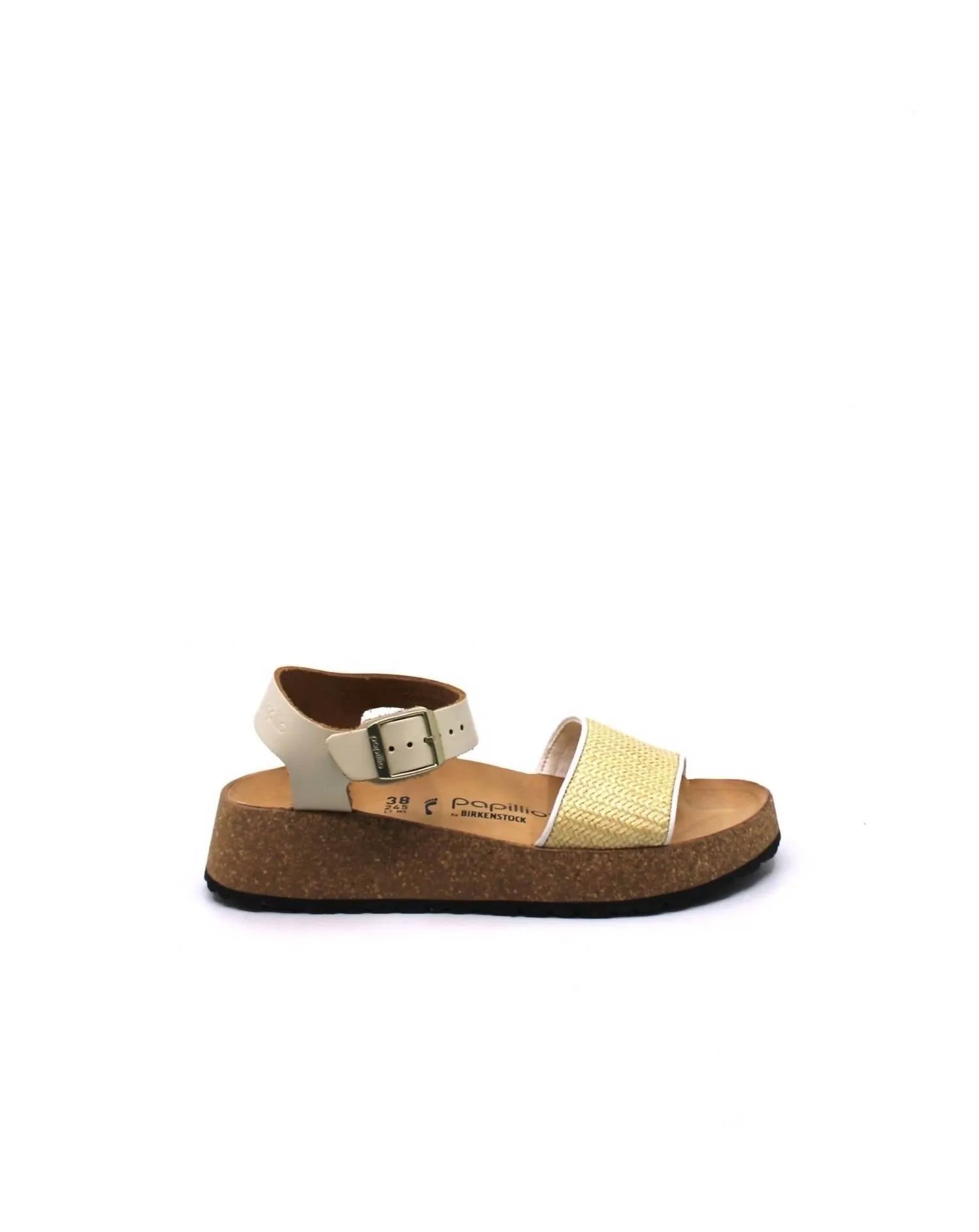 Sandale à talon Glenda pour femme en couleur naturelle