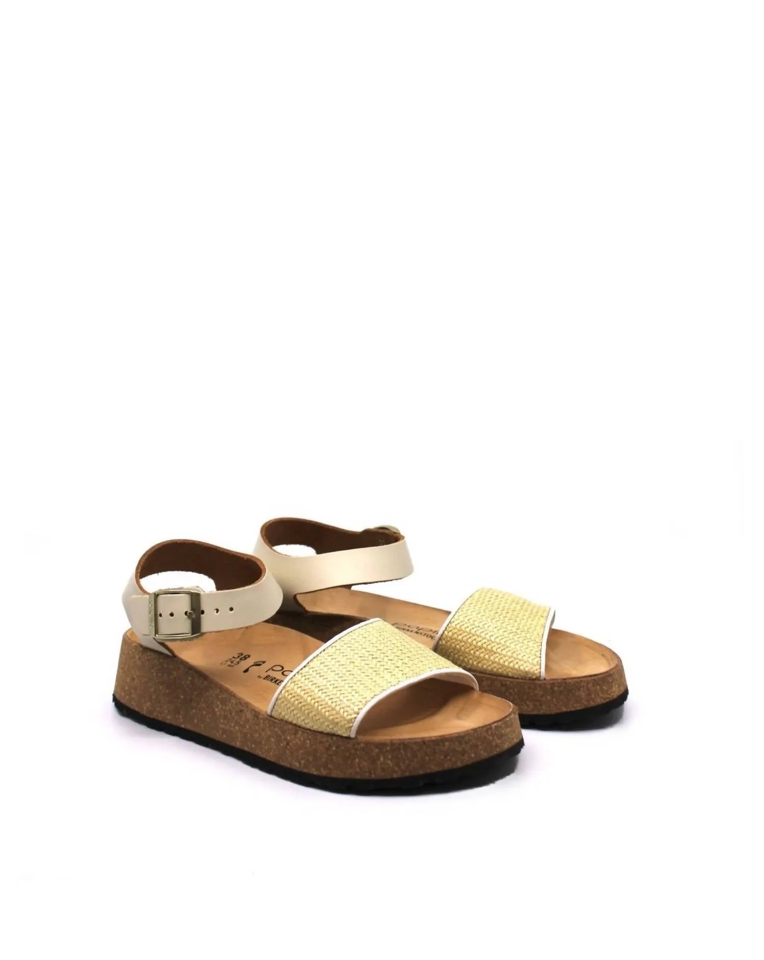 Sandale à talon Glenda pour femme en couleur naturelle