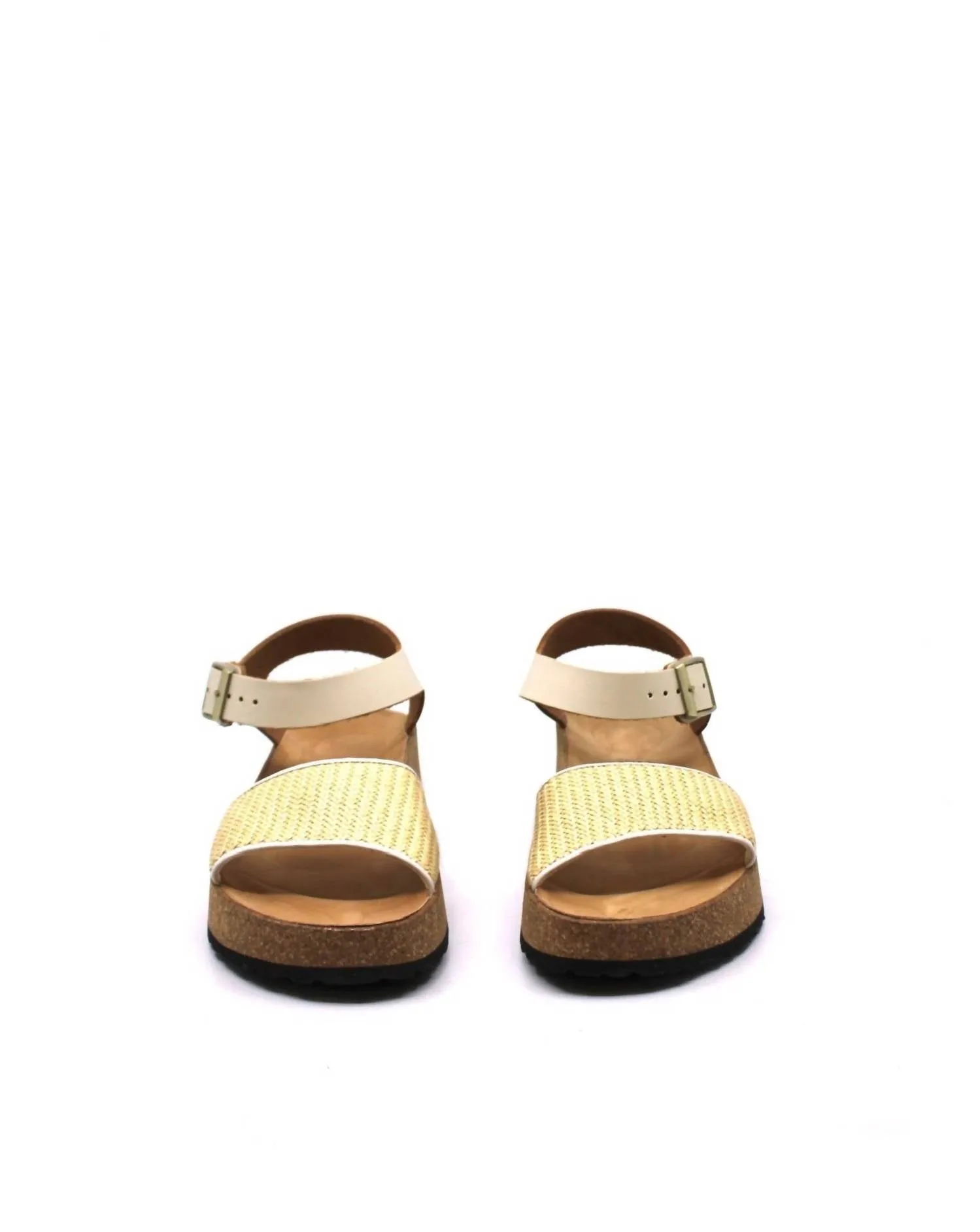 Sandale à talon Glenda pour femme en couleur naturelle