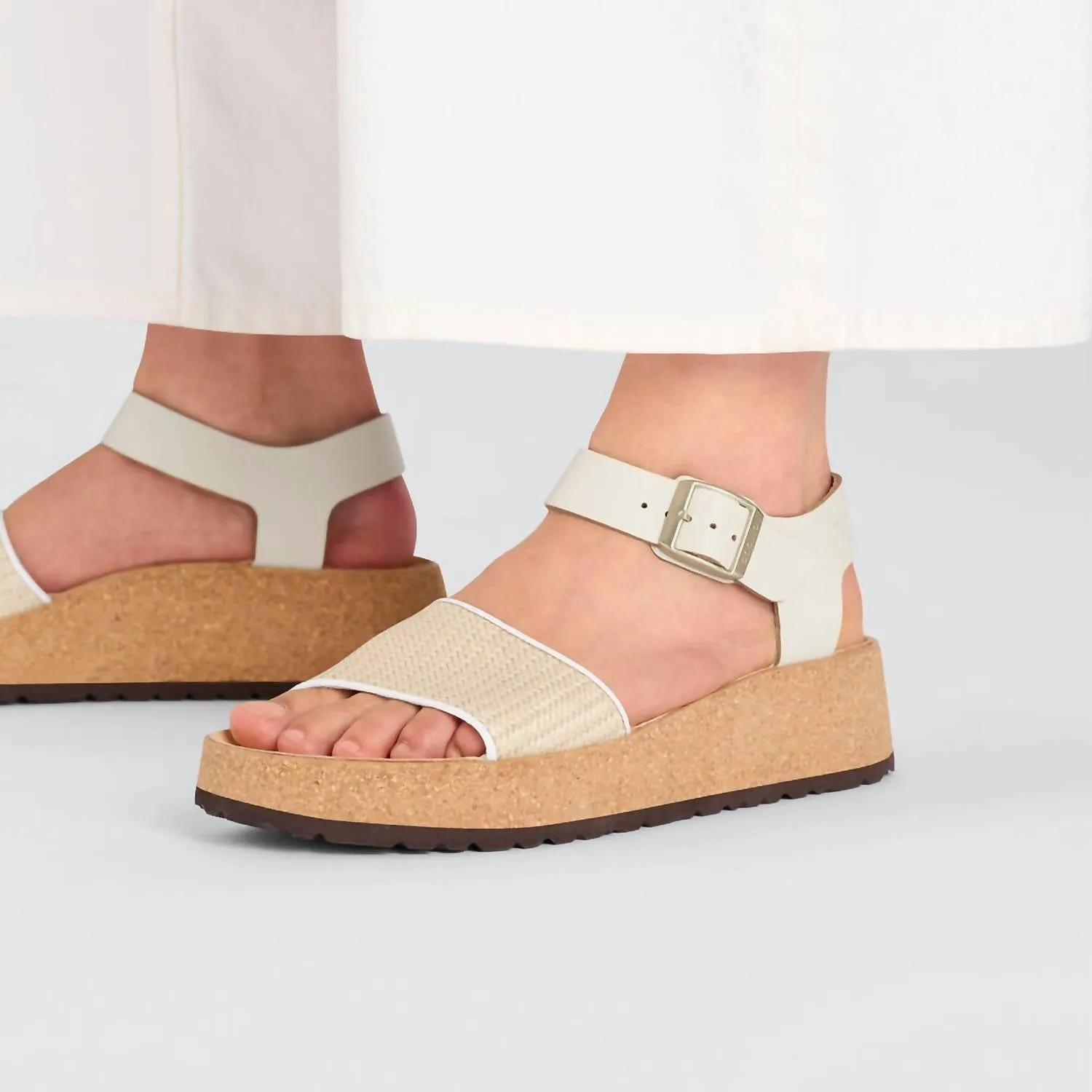 Sandale à talon Glenda pour femme en couleur naturelle