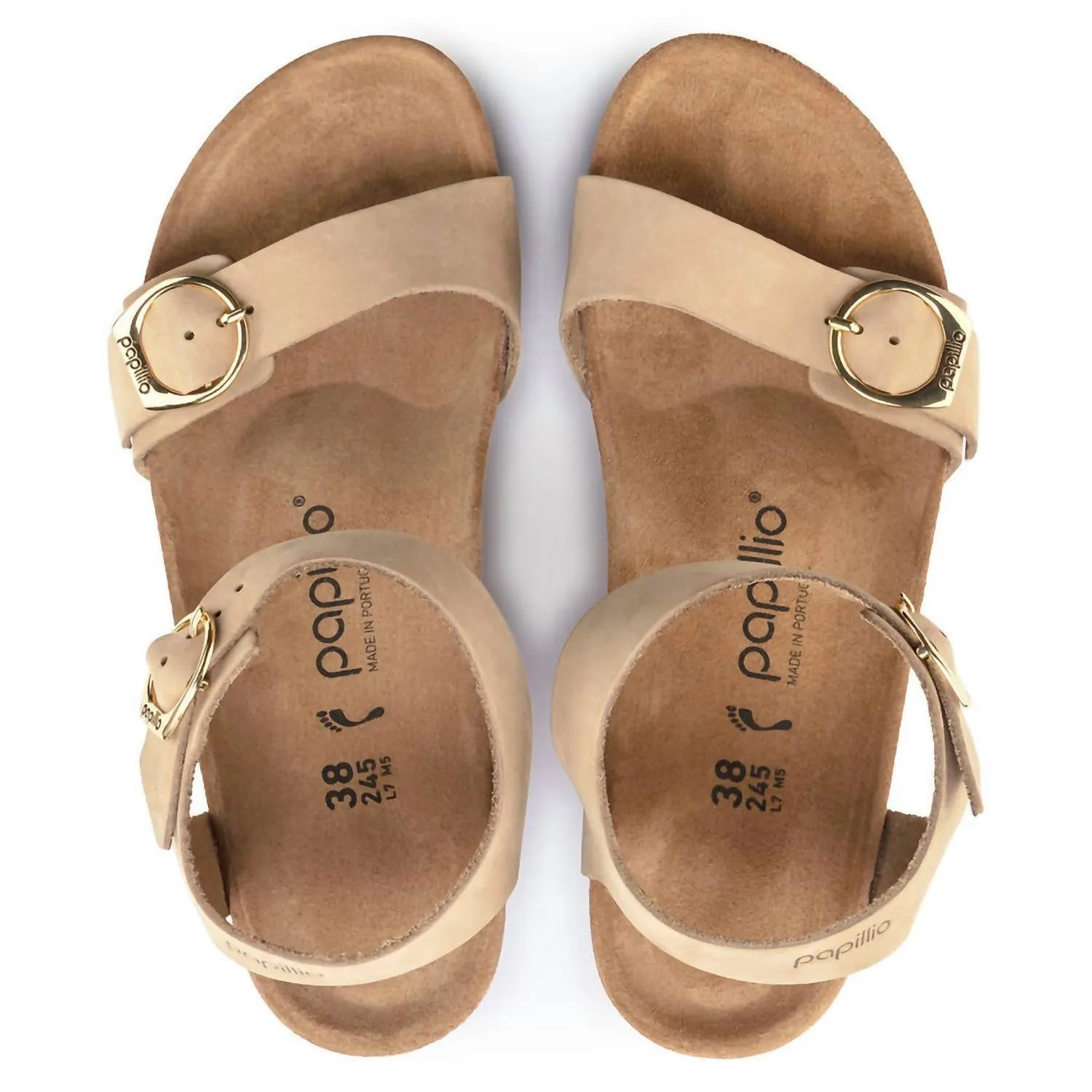 Sandales Soley en Nubuck pour Femmes - Moyen/étroit en Château de Sable