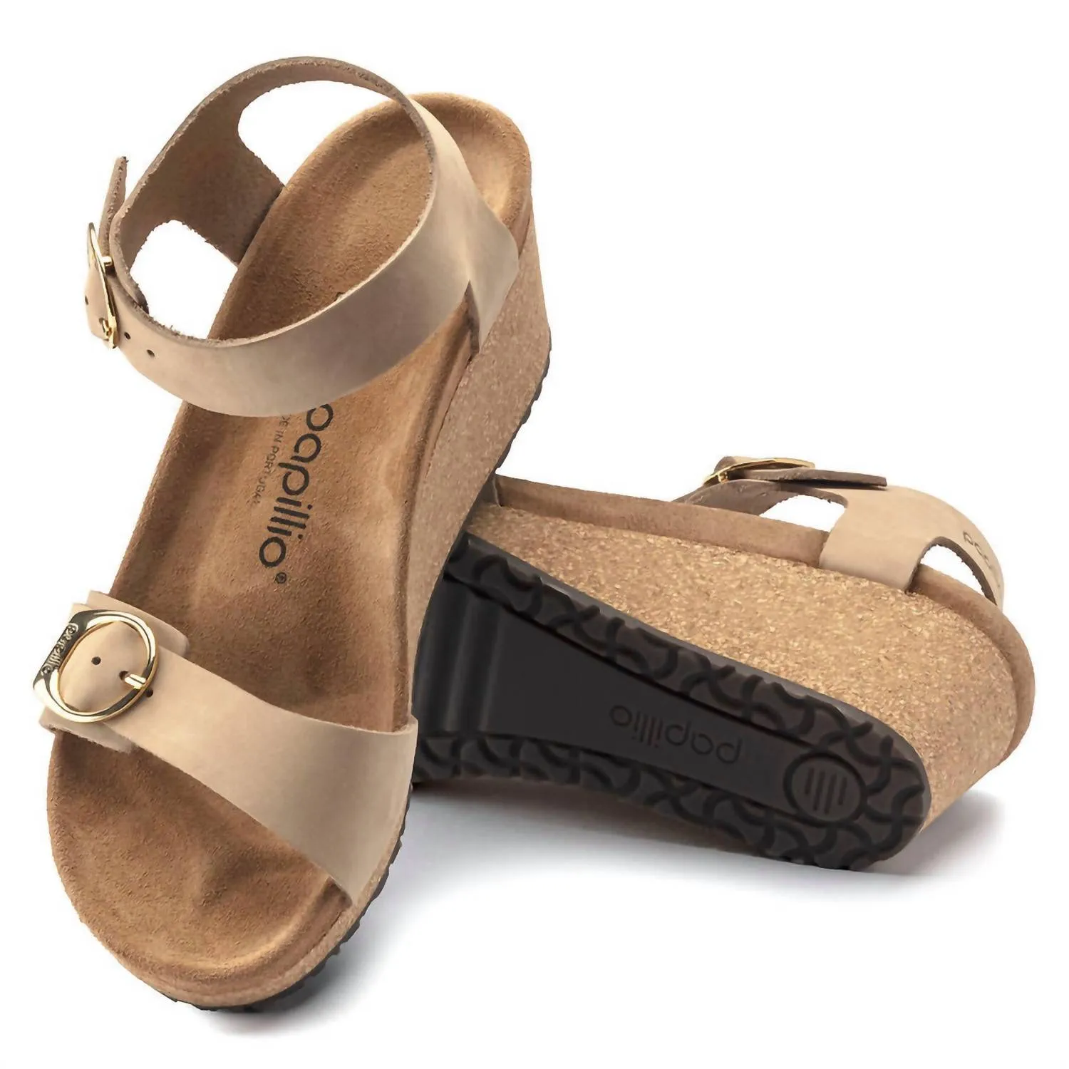 Sandales Soley en Nubuck pour Femmes - Moyen/étroit en Château de Sable