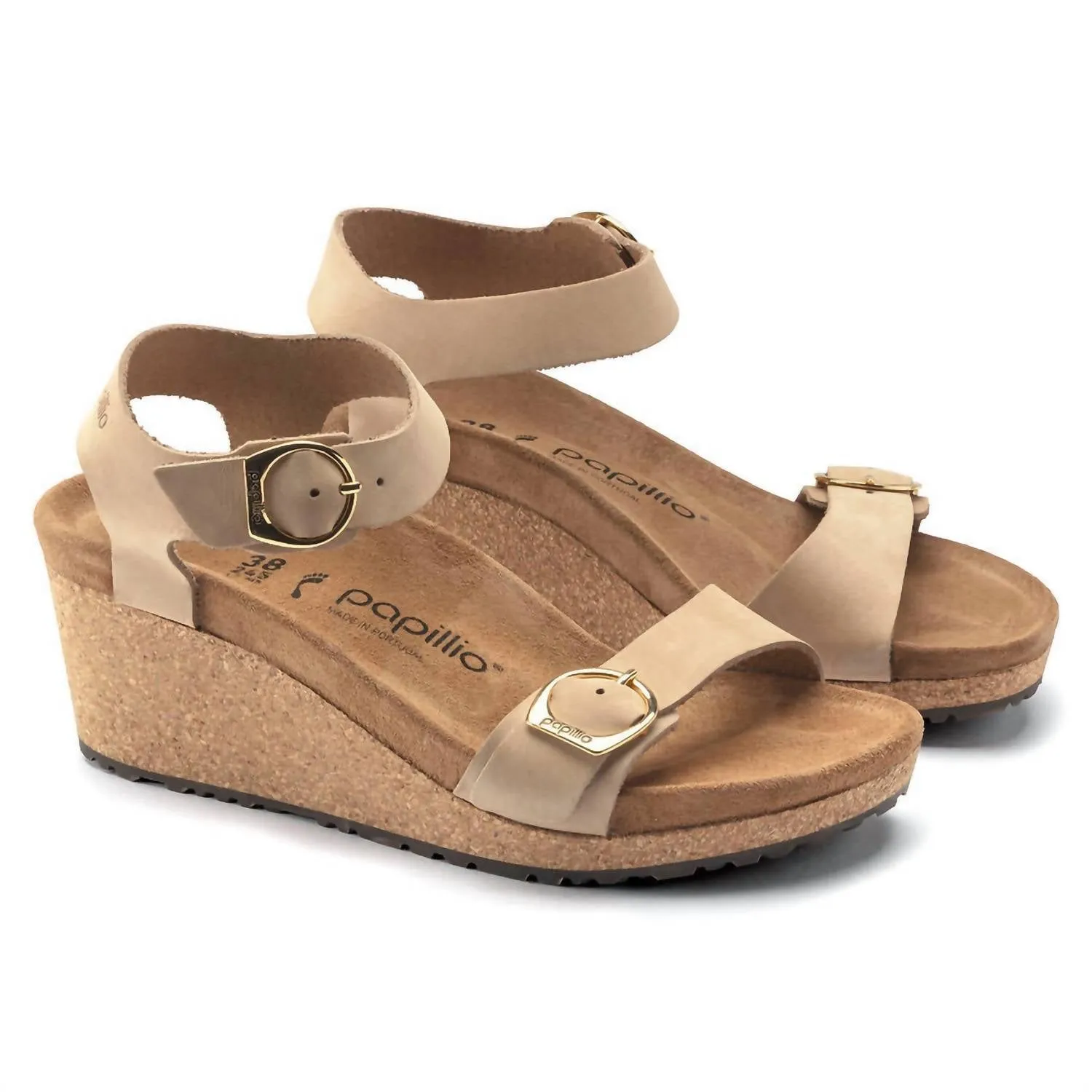 Sandales Soley en Nubuck pour Femmes - Moyen/étroit en Château de Sable
