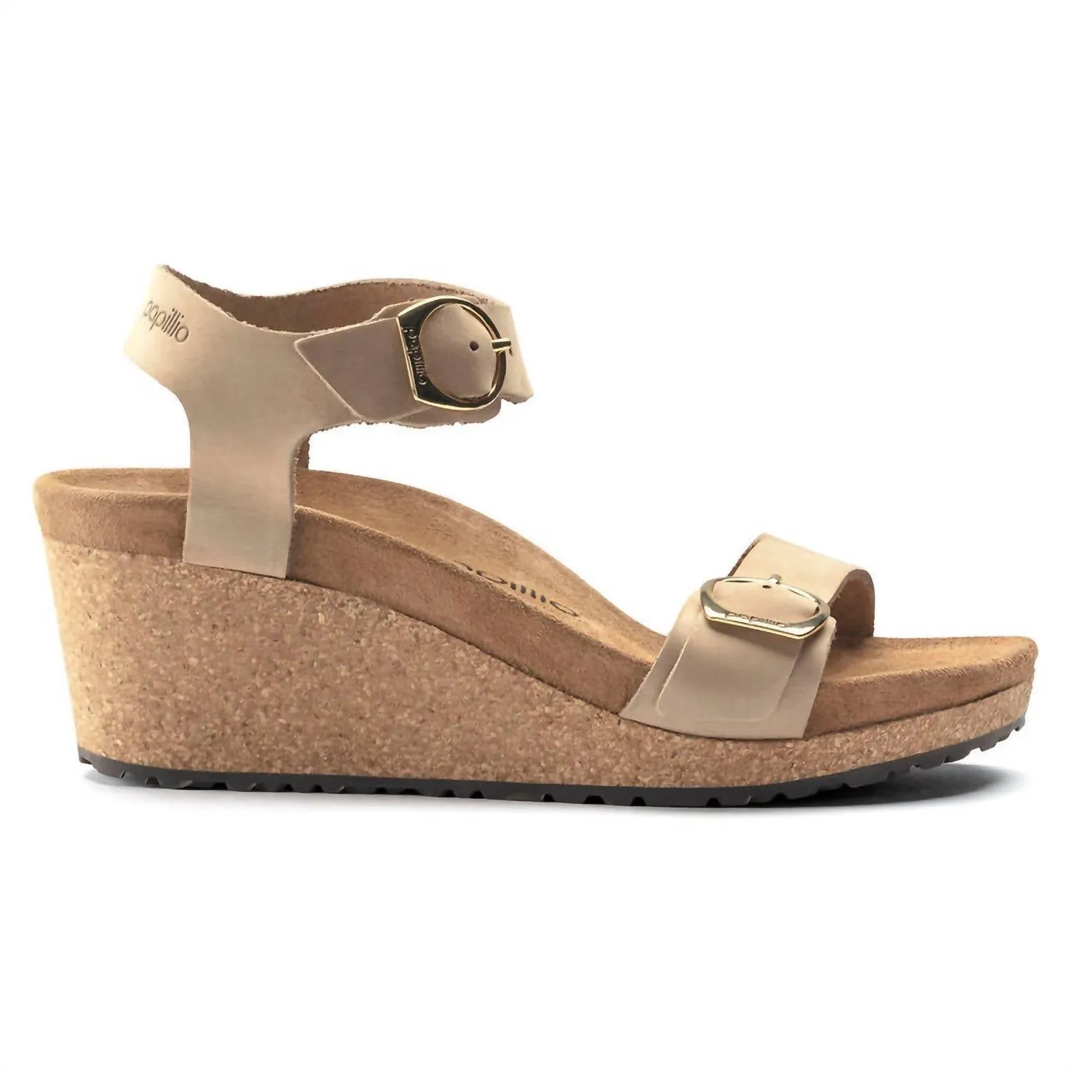 Sandales Soley en Nubuck pour Femmes - Moyen/étroit en Château de Sable