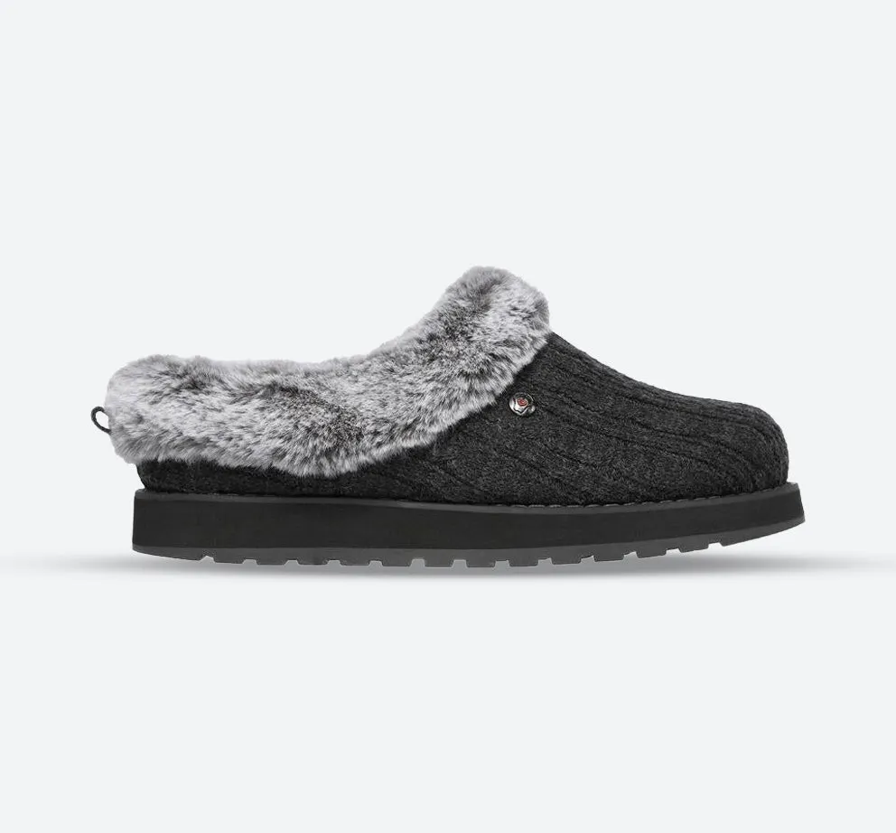 Skechers Keepsakes Ice Angel Mules pour Femme à Largeur Ample - Charbon