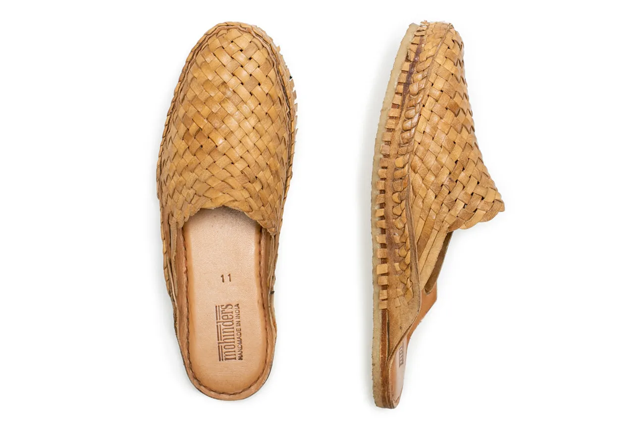 Chausson Woven City en Miel   Sans Rayures
