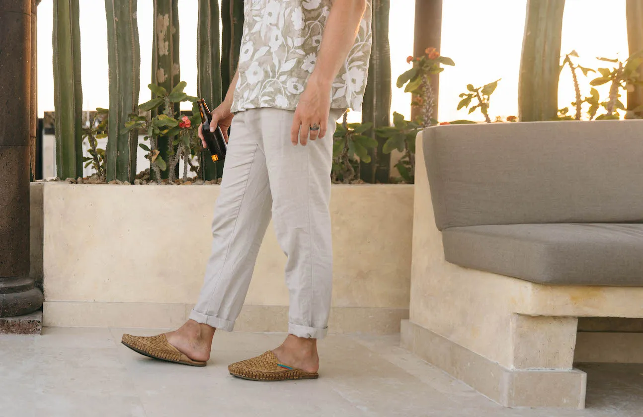 Chausson Woven City en Miel   Rayures