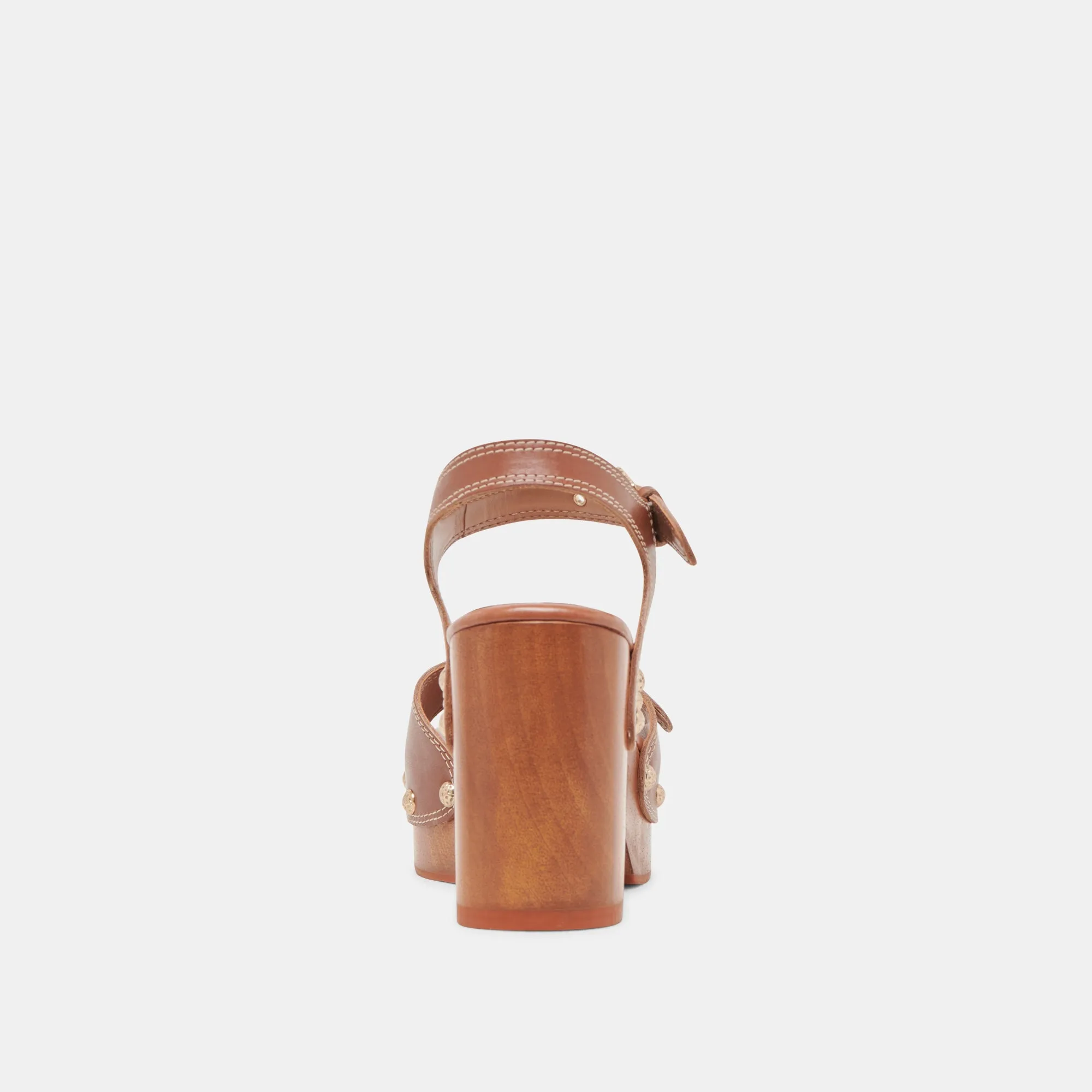 YANDY TALONS CUIR COGNAC