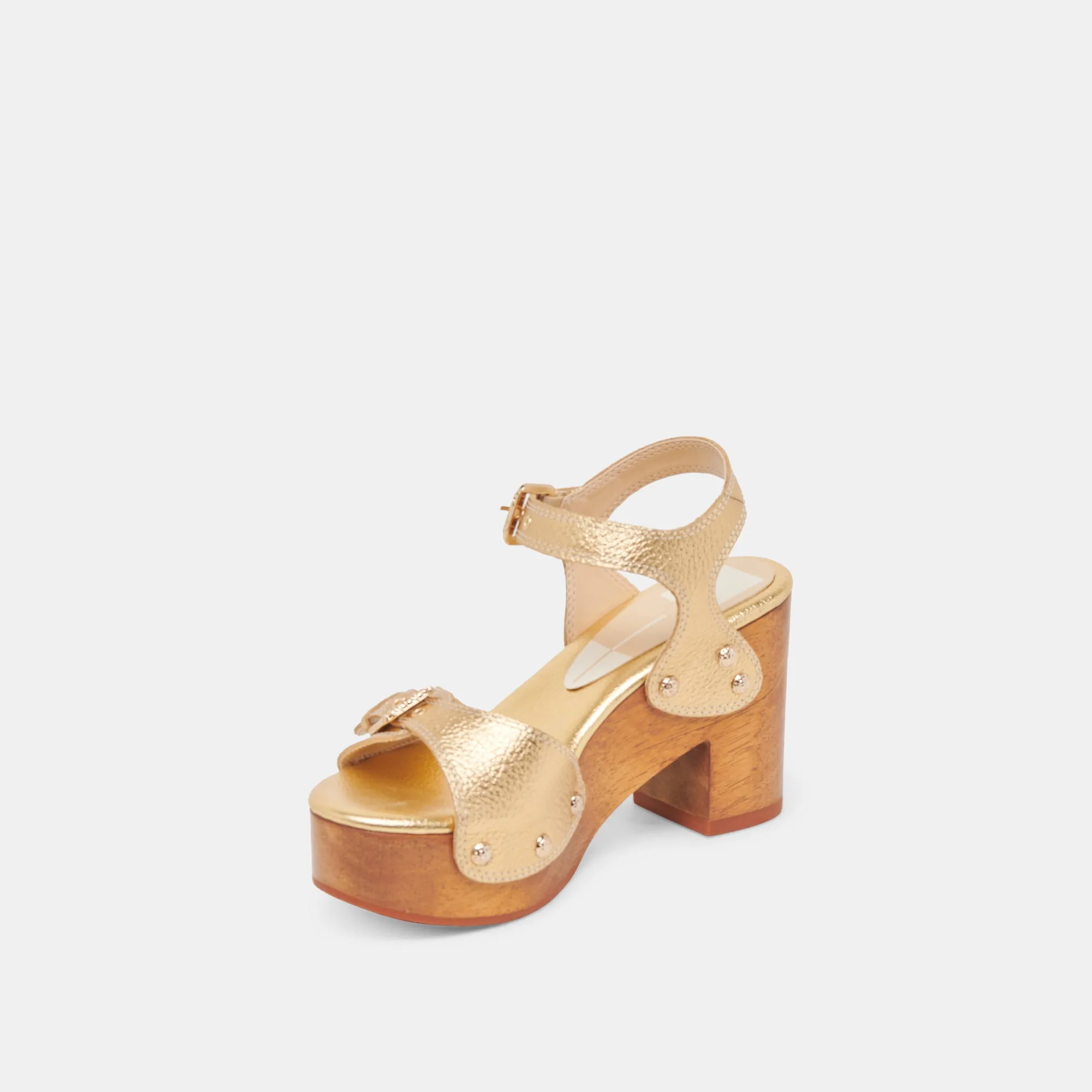 YANDY TALONS EN CUIR DORÉ