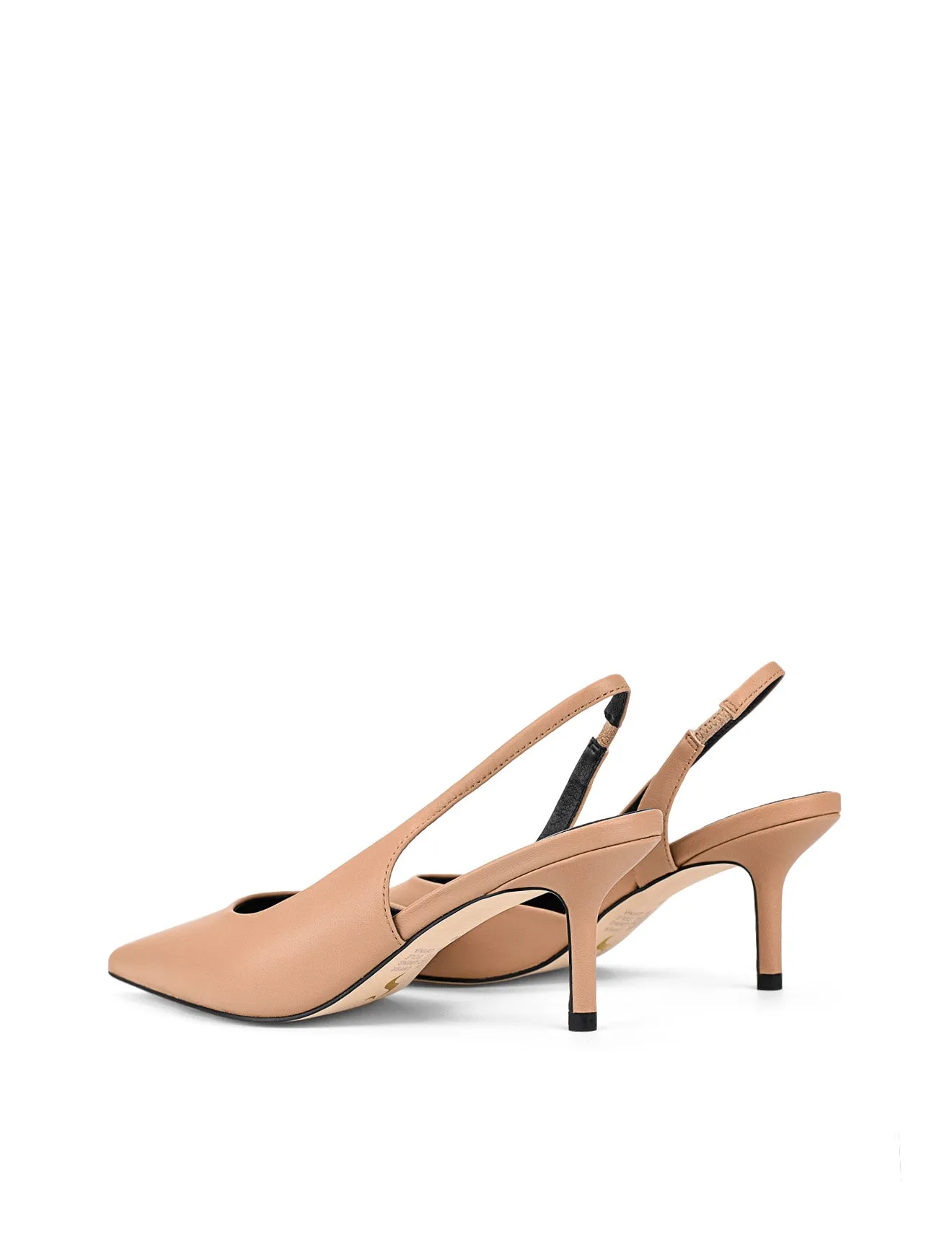 Yoselyn Dorsay Escarpins à Brides - Cuir Beige Amande