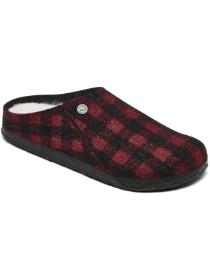 Zematt Rivet Mens Wool Slip-On Scuff Slippers