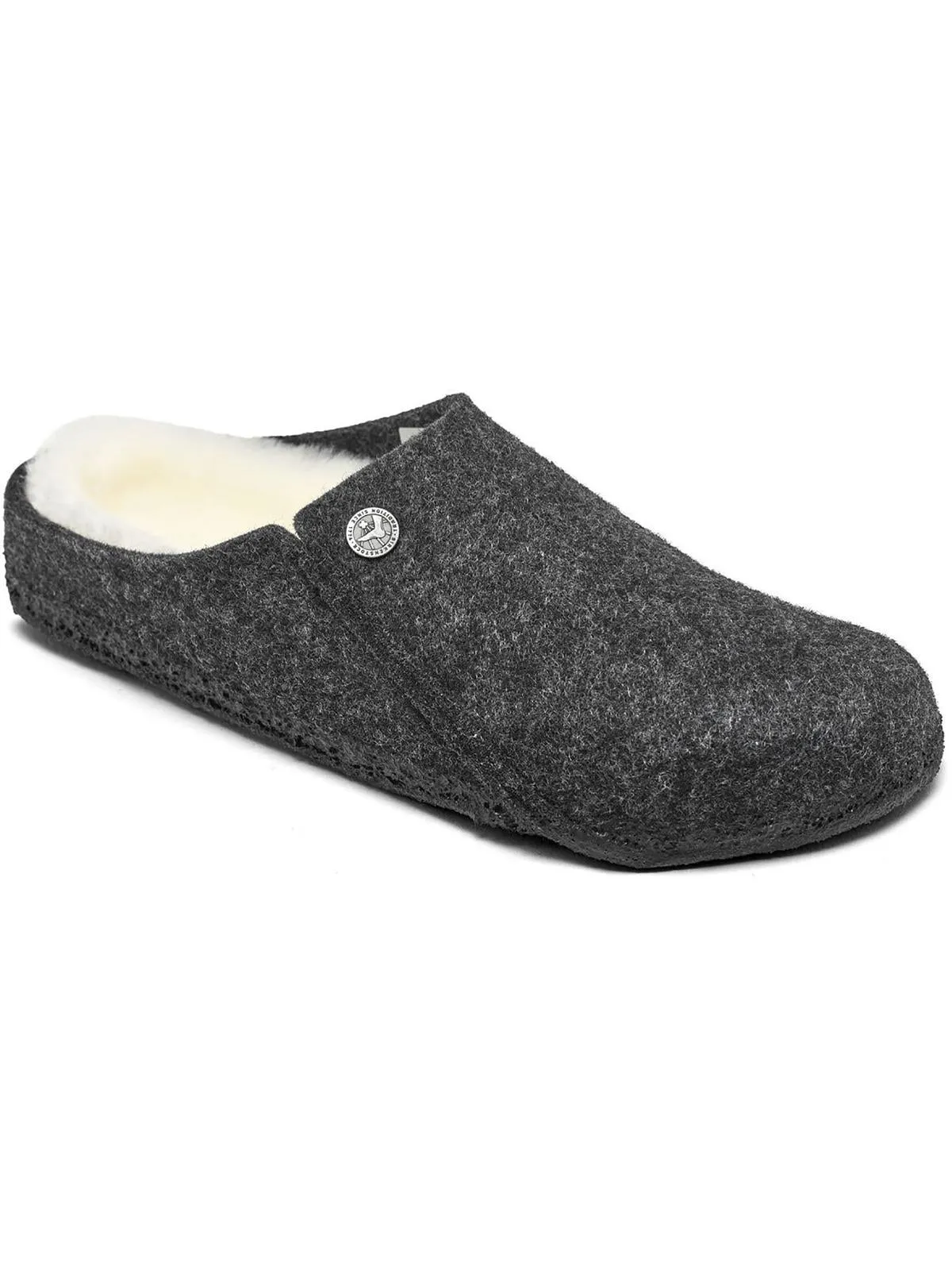 Chaussons à enfiler Zermatt Rivet pour femmes en laine mélangée doublés de peau de mouton